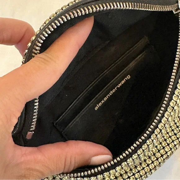 Alexander Wang Attica Rhinestone Soft Mini Belt bag/Fanny Pack - Picture 4 of 8